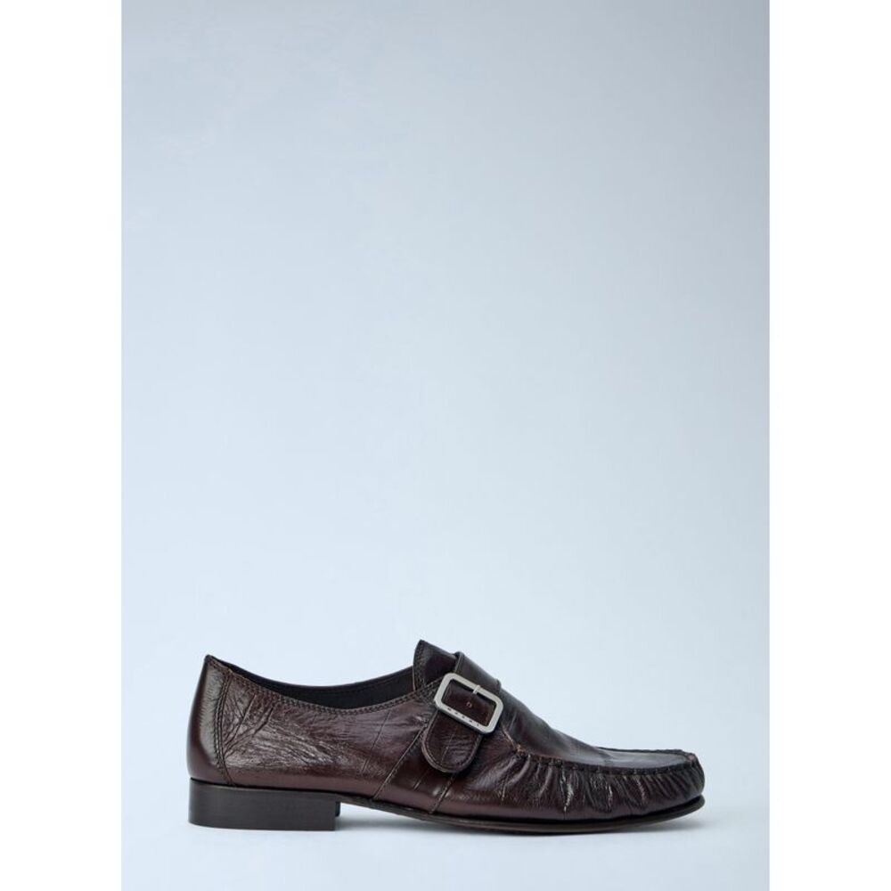 Marni Men Buckle Detail Leather Loafers